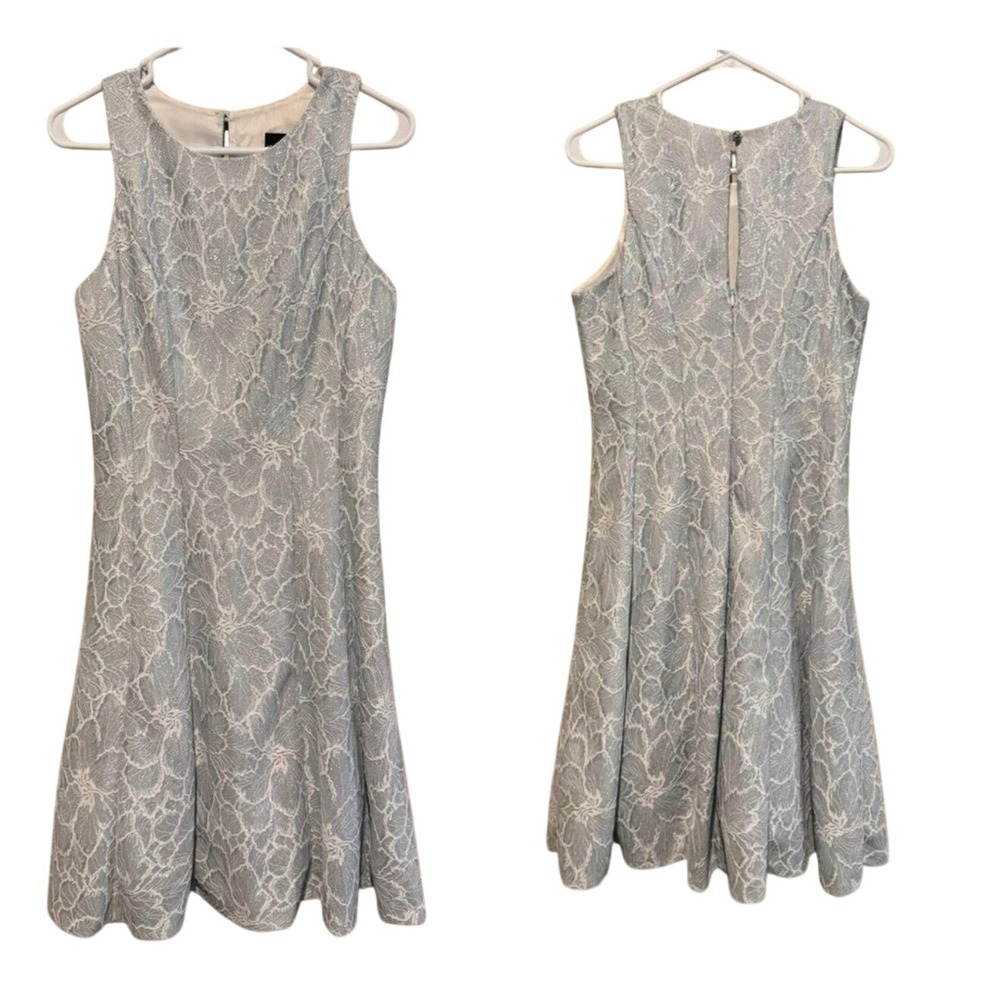 Chic Floral Lace Mini Dress‎ - Cream